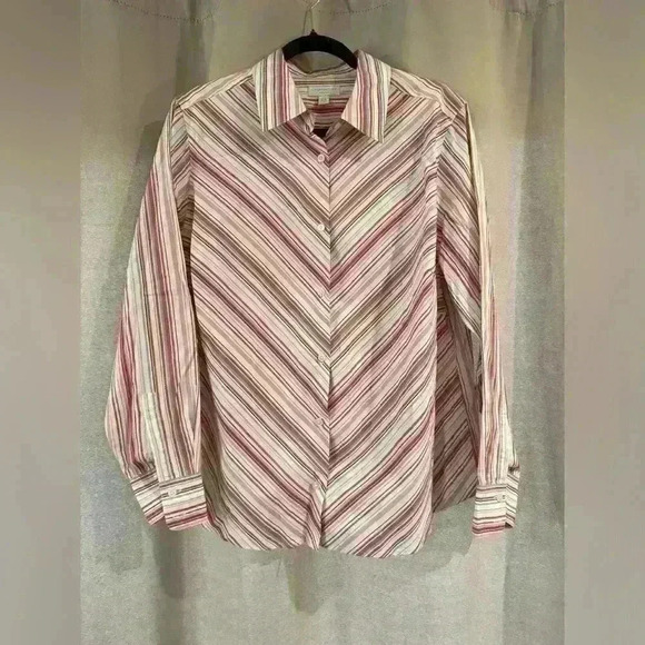 Women’s Striped Charter Club Button Down - Picture 1 of 6